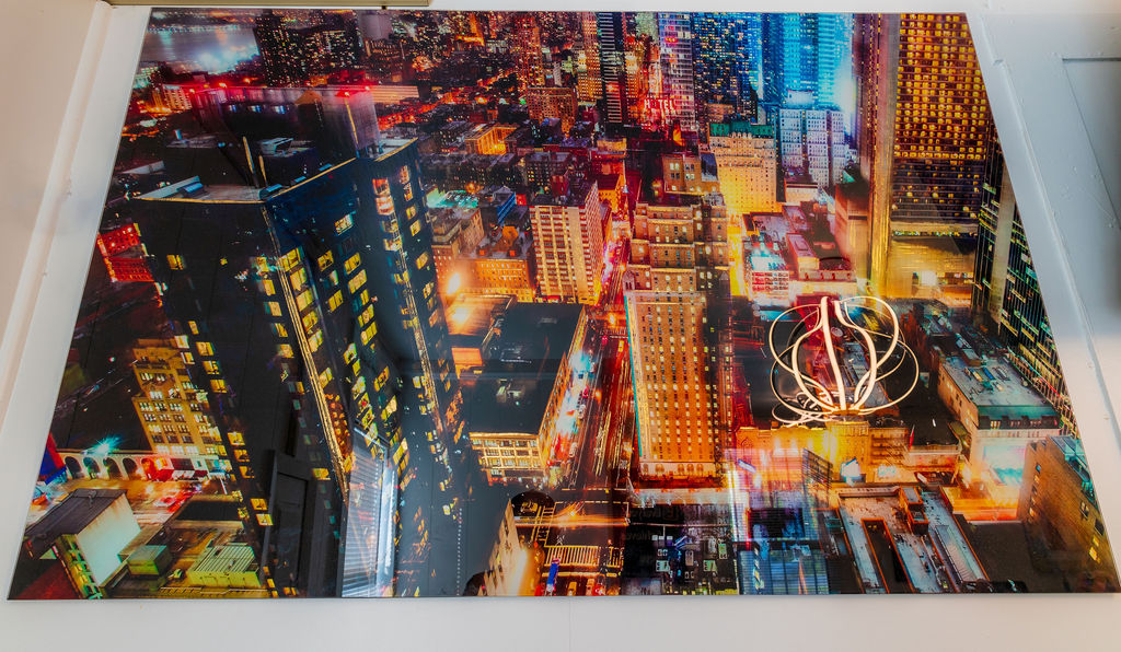 Glossy acrylic city skyline photo print by Hilson Ink — Posters